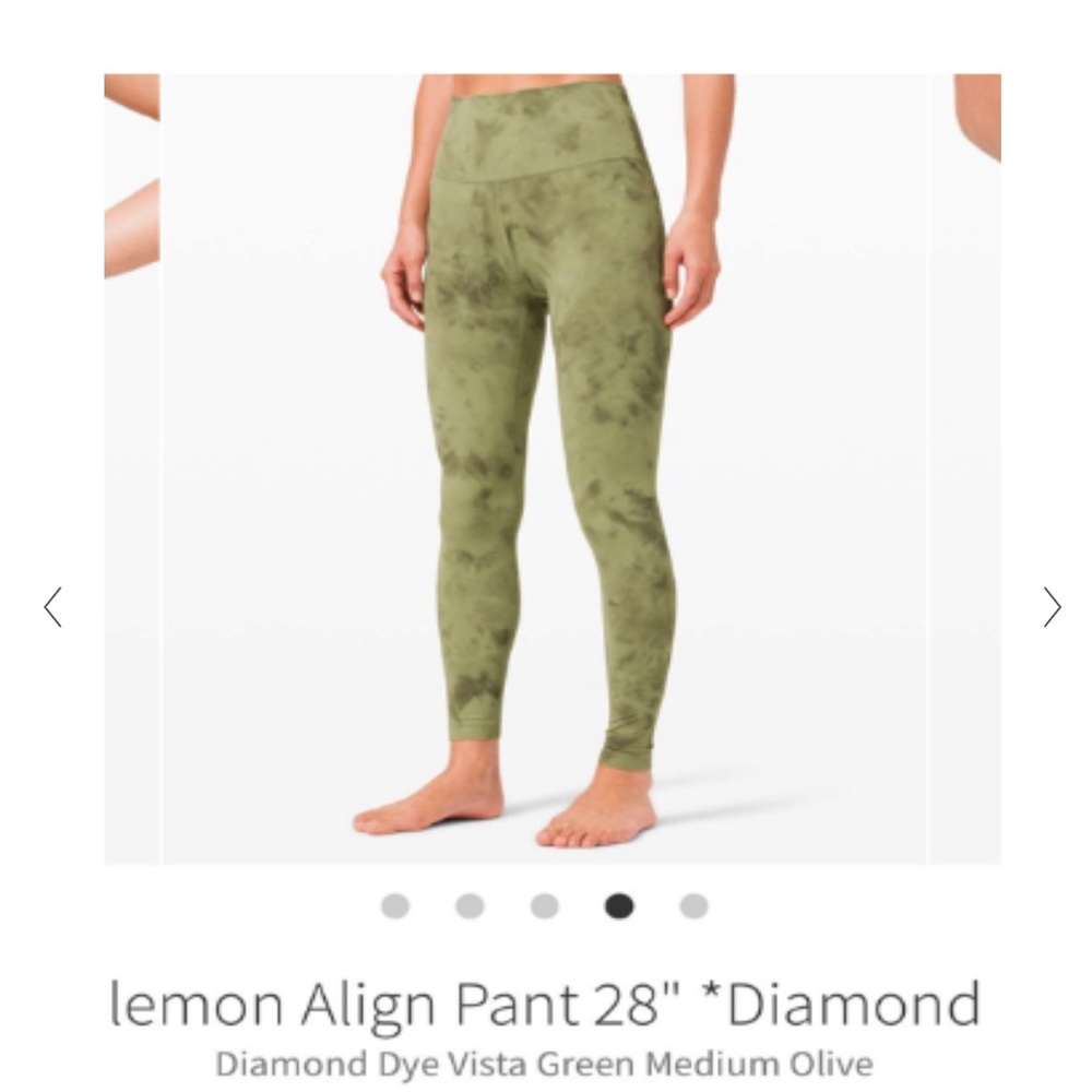 Lululemon Align Pant 28" Diamond Dye
Diamond Dye Vista Green Medium Olive